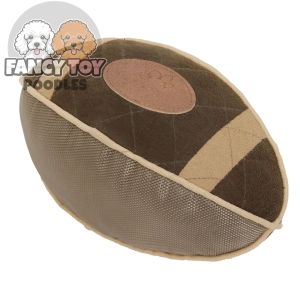 Nylon and Mesh Plush Squeaky Football Dog Toy
